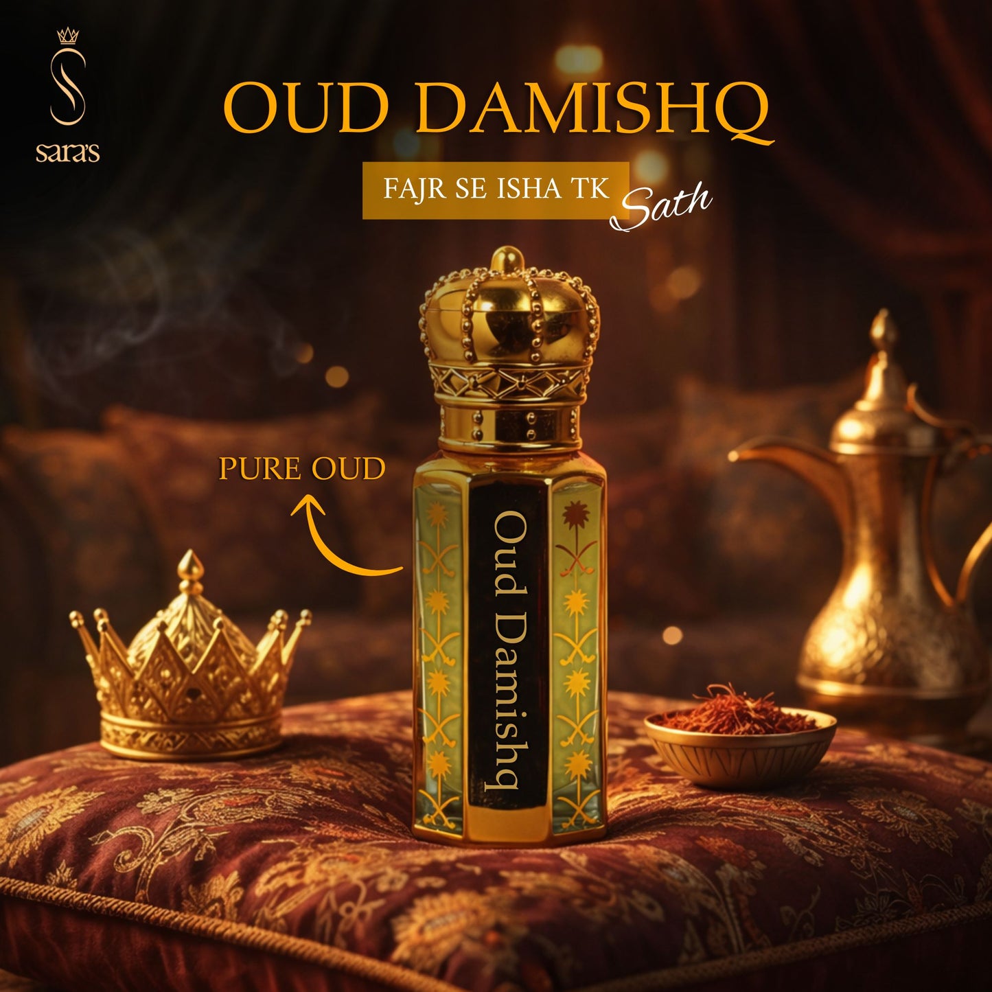 Oud Damishq - Premium Pure Oud Attar