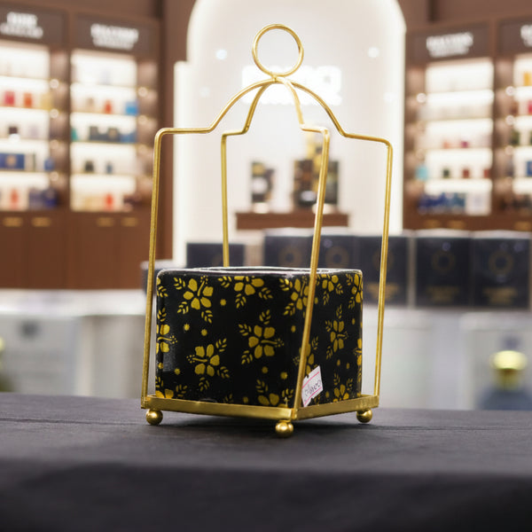 Sara's Black & Gold Floral Burner
